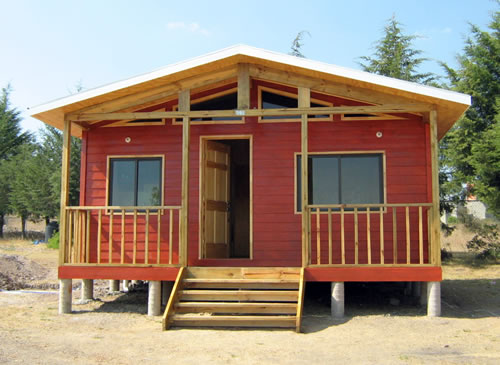 Casa de madera 44m2 Tepotzotlan Frente